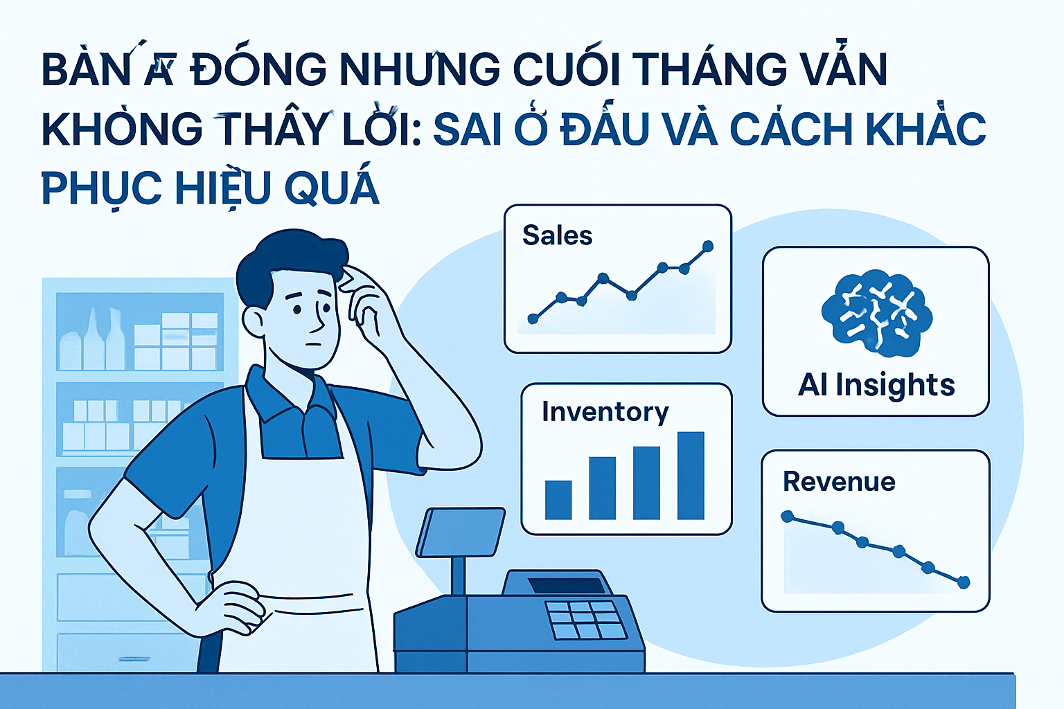 Minh họa 1 - Bán rất đông nhưng cuối tháng vẫn không thấy lời: Sai ở đâu và cách khắc phục hiệu quả