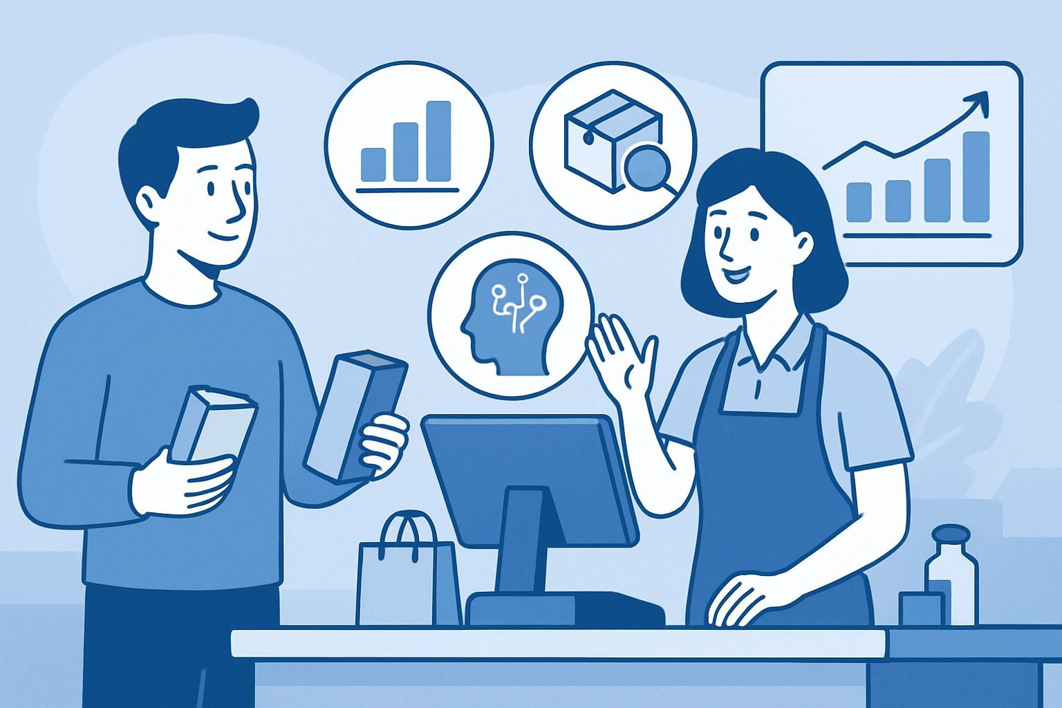 Minh họa 1 - Tăng doanh thu không cần tăng khách: Tối ưu upsell và cross-sell ngay tại quầy