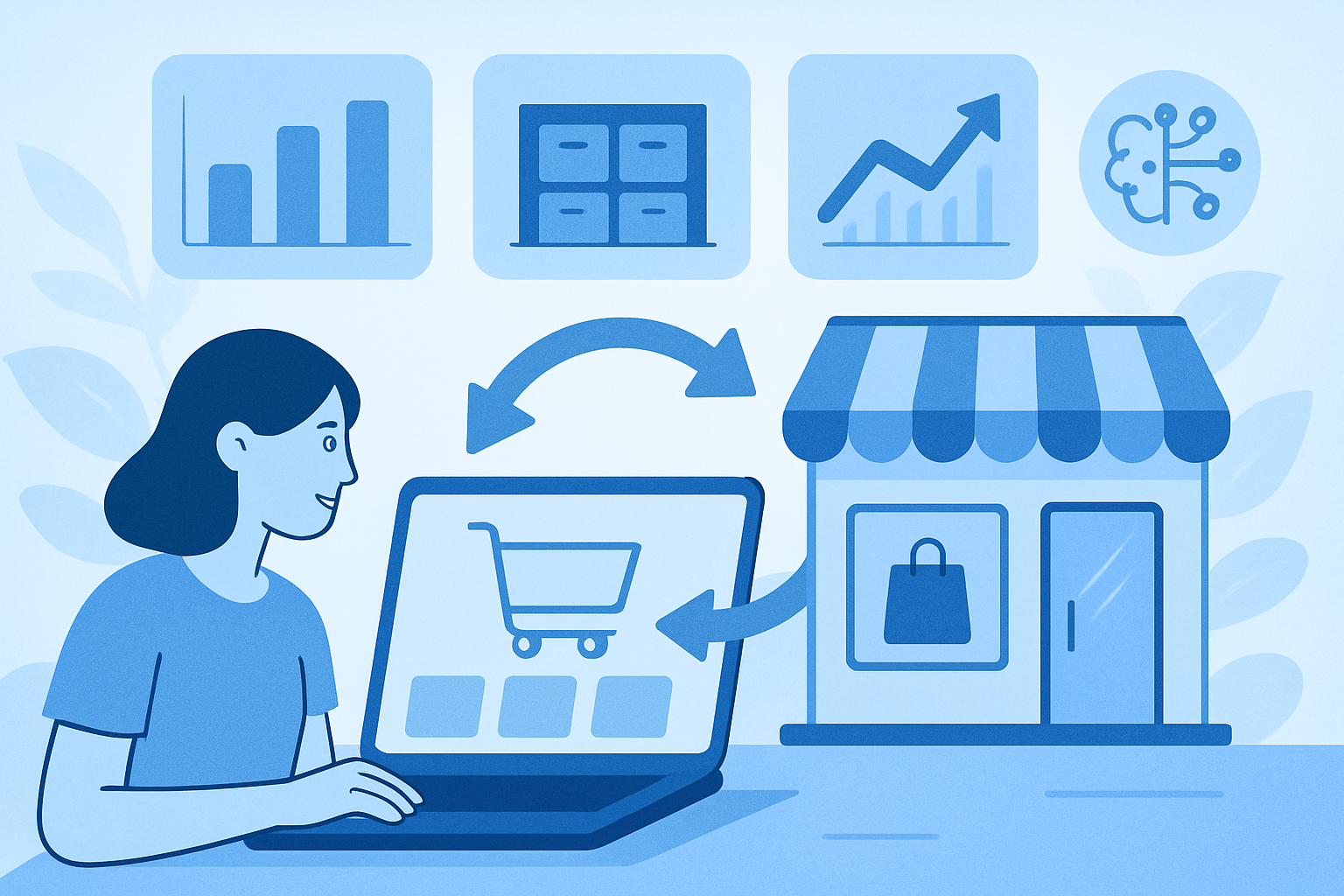 Minh họa 1 - Đồng bộ bán online và offline giúp cửa hàng bán lẻ vận hành mượt mà