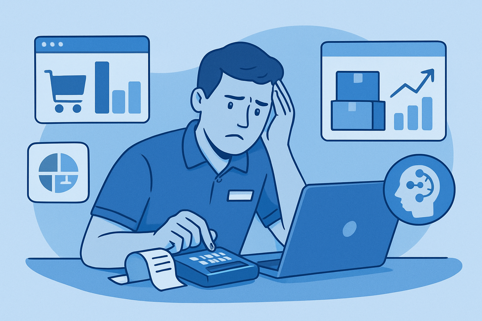 Minh họa 1 - Chốt ca luôn căng thẳng, hay lệch quỹ? Quy trình 15 phút để hết sai số