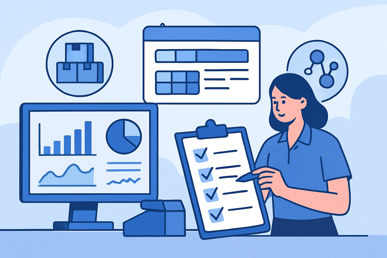 Minh họa 1 - Lịch thuế theo tháng/quý/năm cho hộ kinh doanh: Checklist vận hành để không trễ hạn