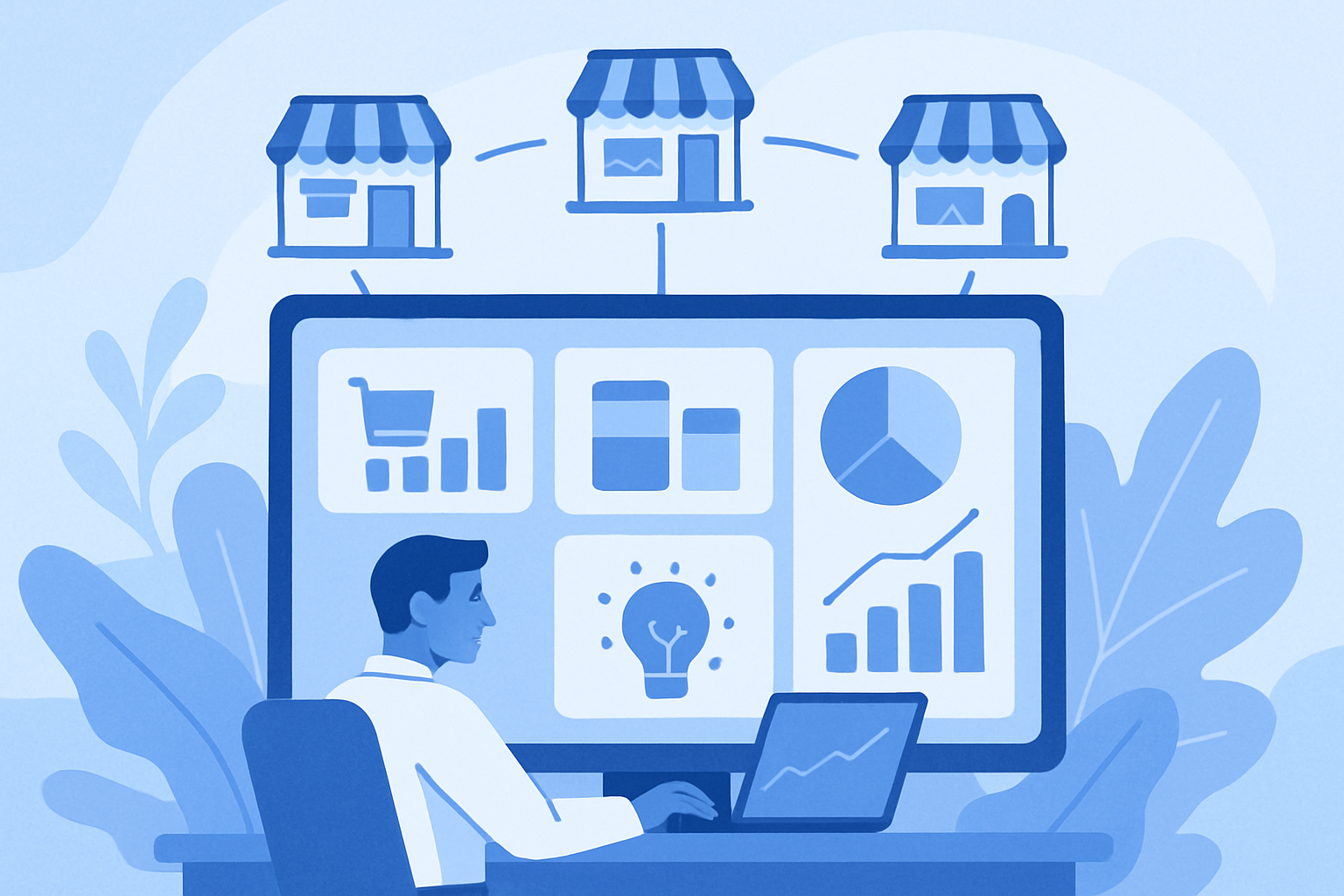 Minh họa 1 - Quản lý hiệu quả nhiều chi nhánh nhà hàng trên một dashboard duy nhất