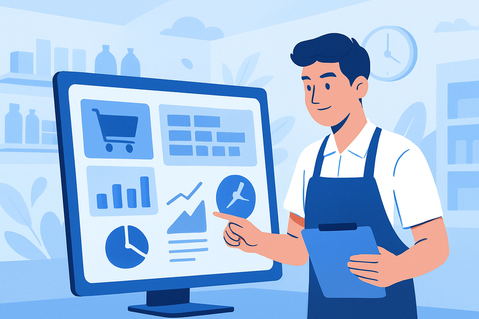 Chốt ca cửa hàng hiệu quả: Khung 30 ngày giảm lệch quỹ với dashboard VMASS