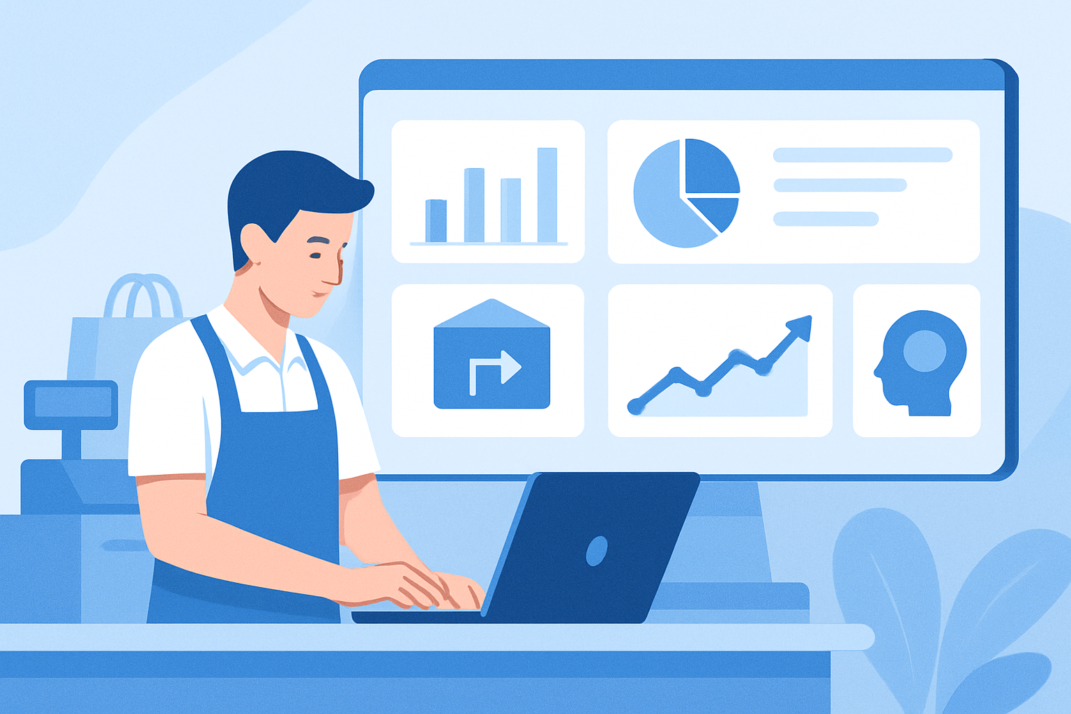 Minh họa 2 - Chốt ca cửa hàng chuẩn xác: Mẫu SOP và theo dõi dashboard VMASS mỗi sáng