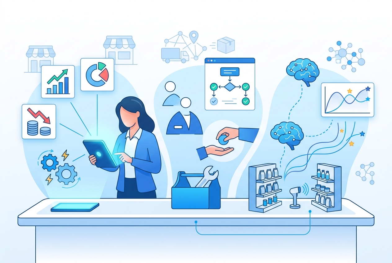 Minh họa 1 - Doanh thu tăng nhưng lợi nhuận giảm? Quy trình 3 bước để siết vận hành và phân quyền nhân viên với VMASS