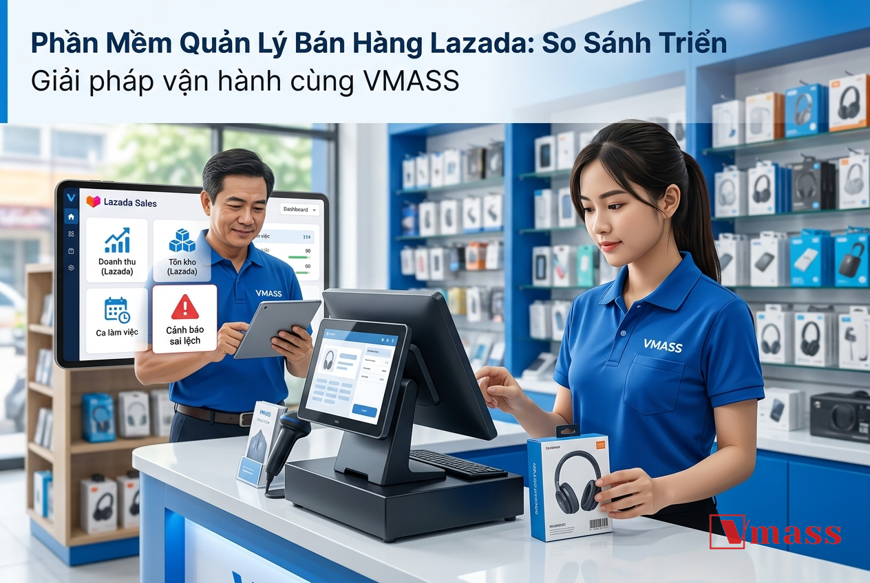 Minh họa 1 - Phần Mềm Quản Lý Bán Hàng Lazada: So Sánh Triển Khai Cho Shop Nhỏ vs. Chuỗi Cửa Hàng
