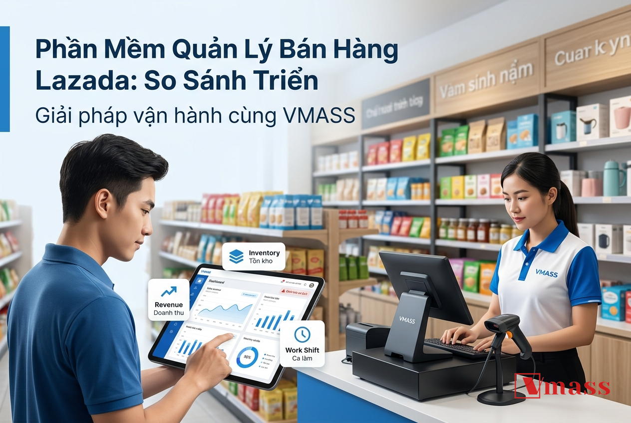 Minh họa 2 - Phần Mềm Quản Lý Bán Hàng Lazada: So Sánh Triển Khai Cho Shop Nhỏ vs. Chuỗi Cửa Hàng
