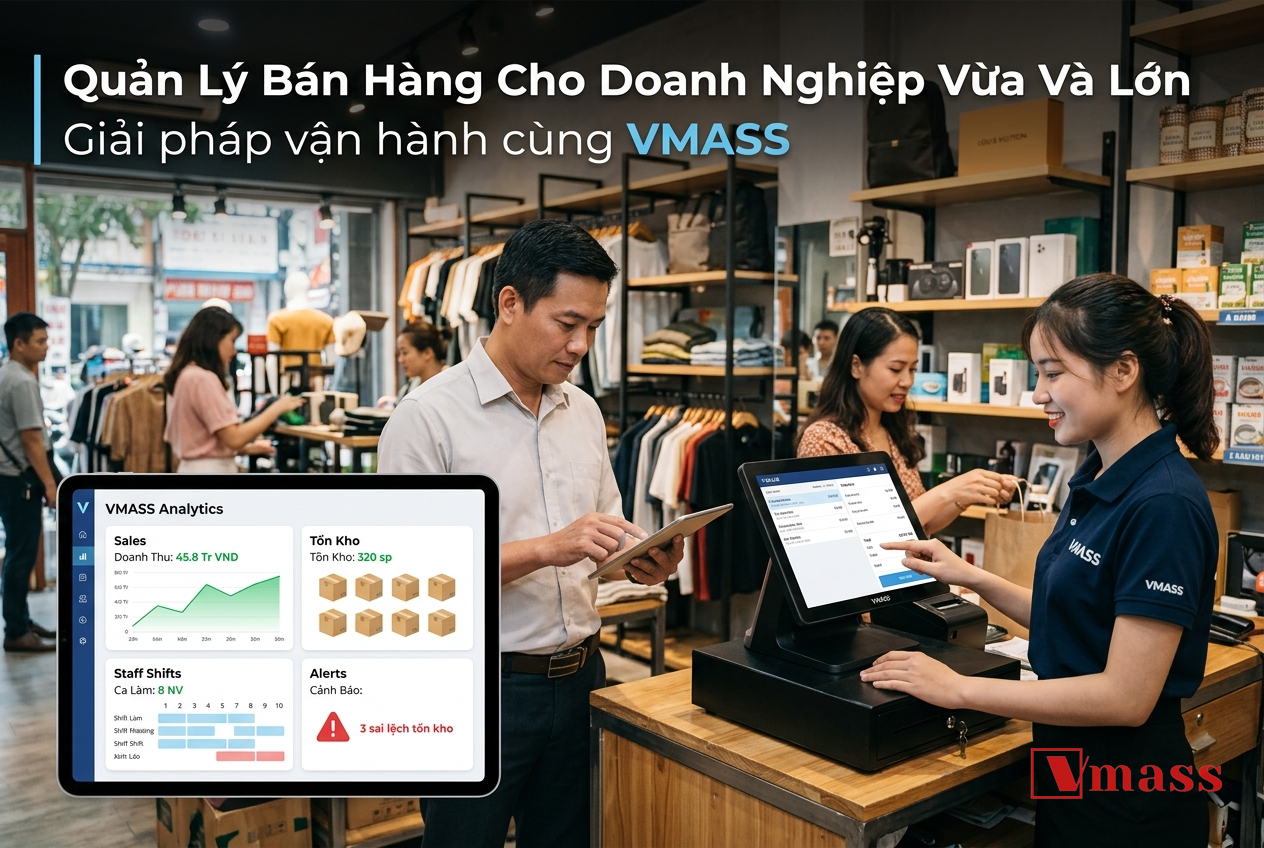 Minh họa 1 - Quản Lý Bán Hàng Cho Doanh Nghiệp Vừa Và Lớn: Hướng Dẫn Thực Chiến Từ A–Z Cho Chủ Shop Việt
