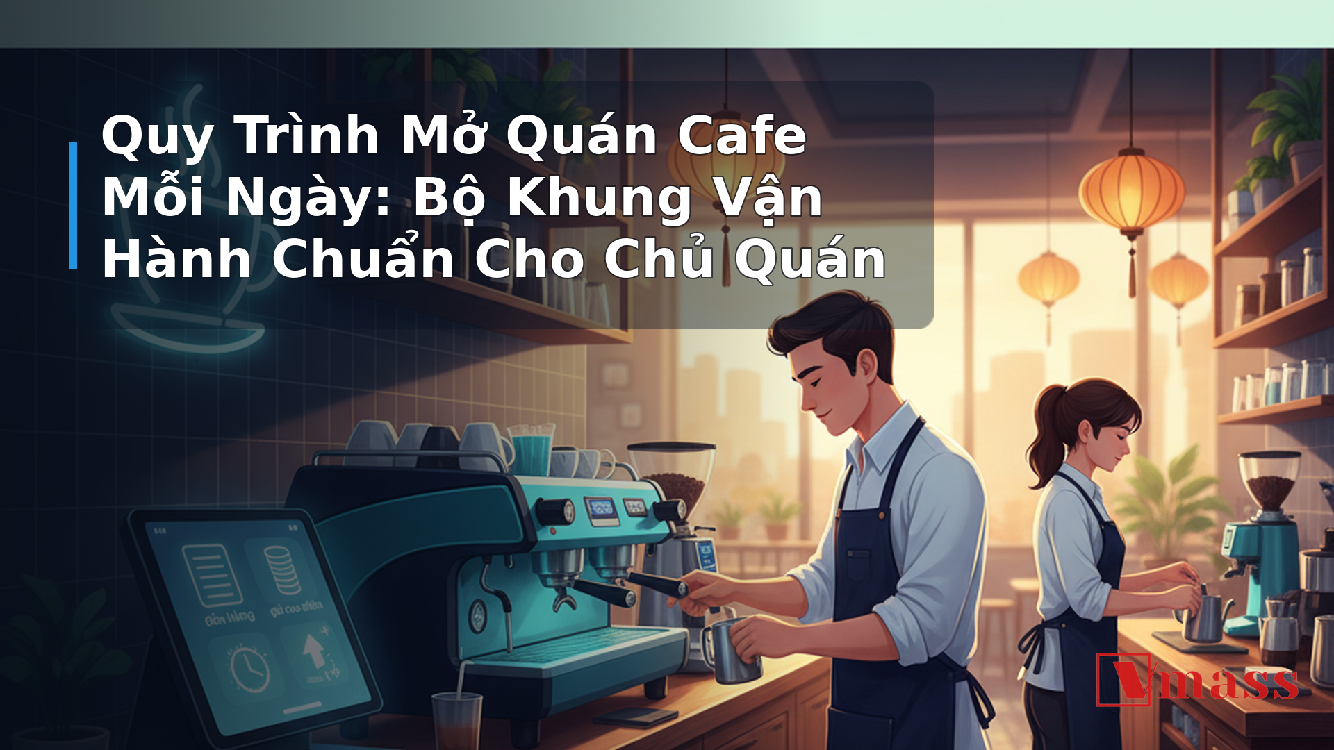 Quy Trình Mở Quán Cafe Mỗi Ngày: Bộ Khung Vận Hành Chuẩn Cho Chủ Quán - hình minh họa cho bài viết VMASS