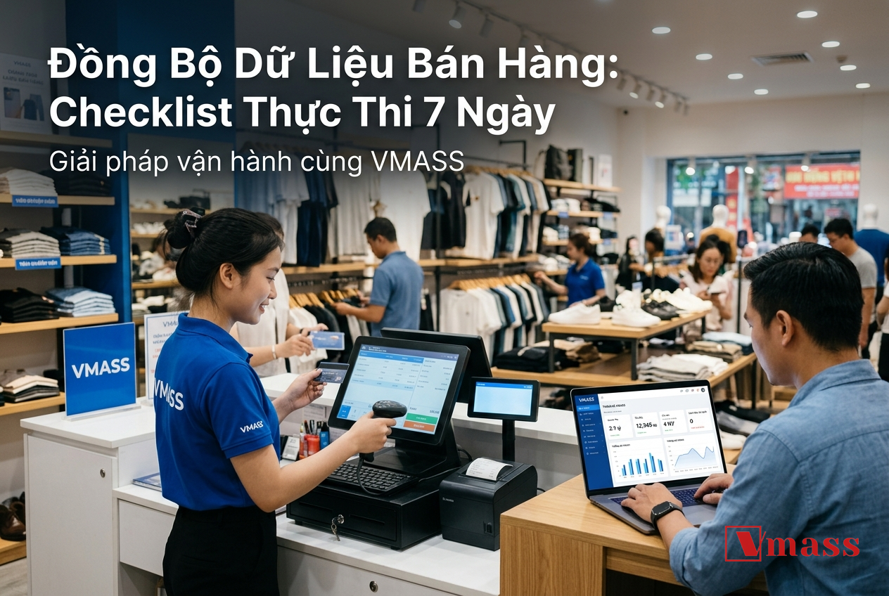 Minh họa 1 - Đồng Bộ Dữ Liệu Bán Hàng: Checklist Thực Thi 7 Ngày Để Quản Lý Cửa Hàng Hiệu Quả Hơn