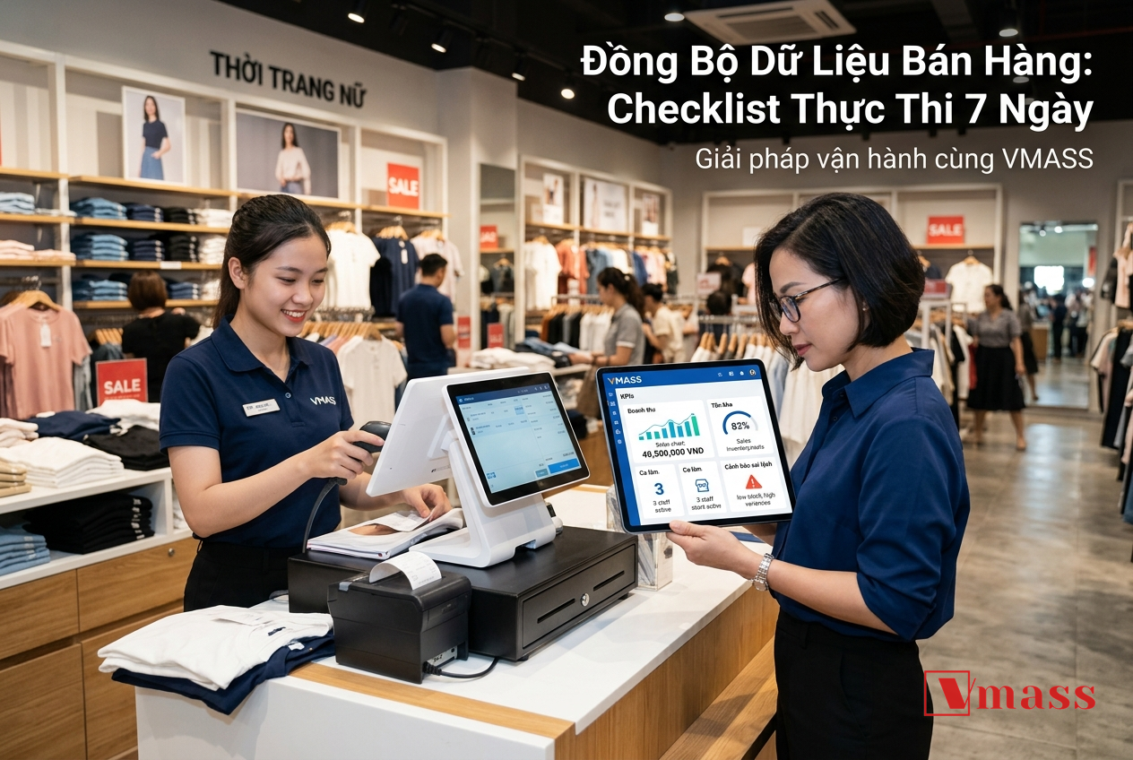 Minh họa 2 - Đồng Bộ Dữ Liệu Bán Hàng: Checklist Thực Thi 7 Ngày Để Quản Lý Cửa Hàng Hiệu Quả Hơn