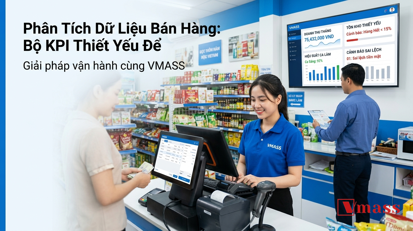 Minh họa 1 - Phân Tích Dữ Liệu Bán Hàng: Bộ KPI Thiết Yếu Để Đo Hiệu Quả Và Ngăn Thất Thoát Cho Cửa Hàng Bán Lẻ