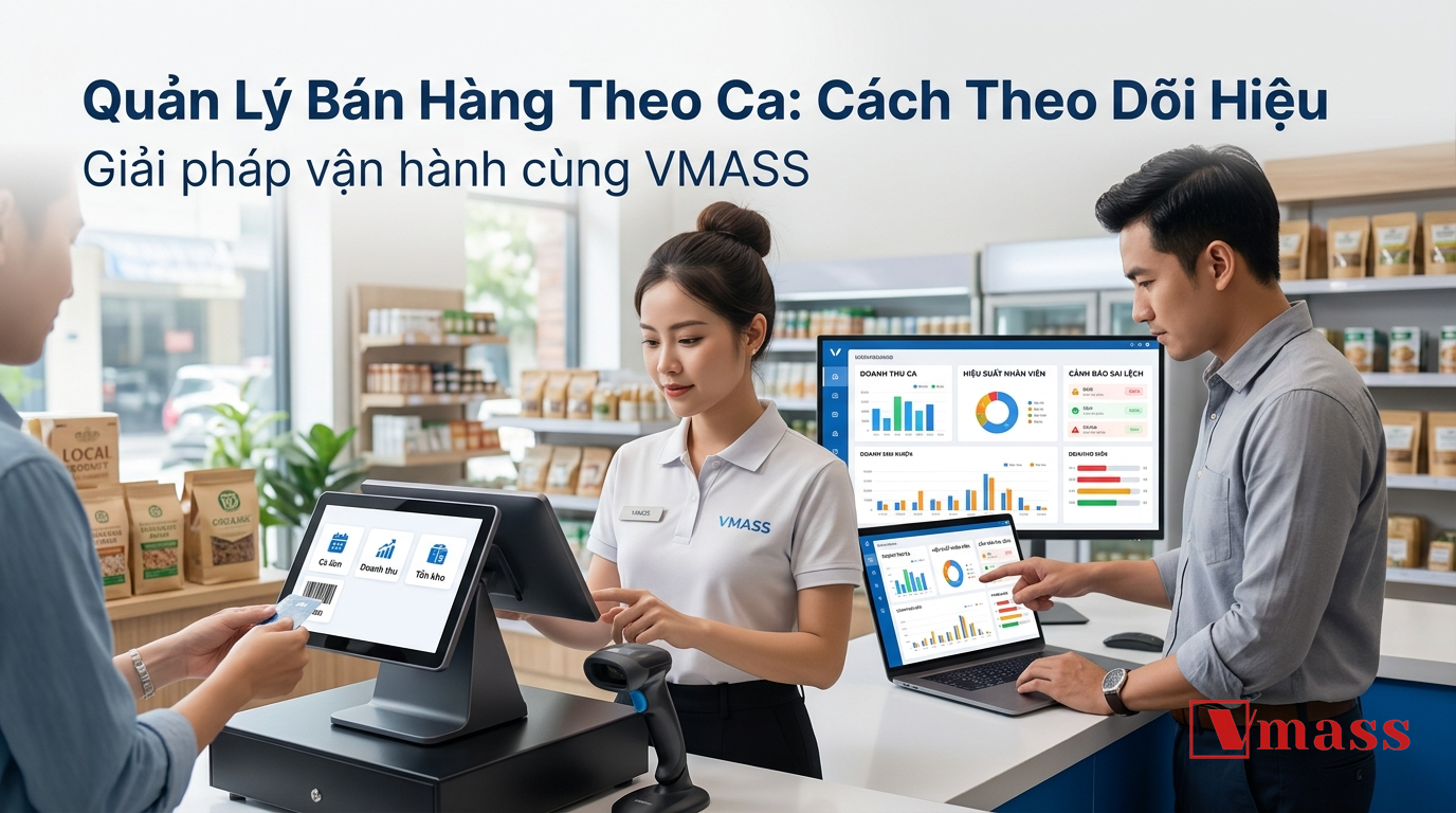 Minh họa 1 - Quản Lý Bán Hàng Theo Ca: Cách Theo Dõi Hiệu Suất Để Tăng Lợi Nhuận Cửa Hàng
