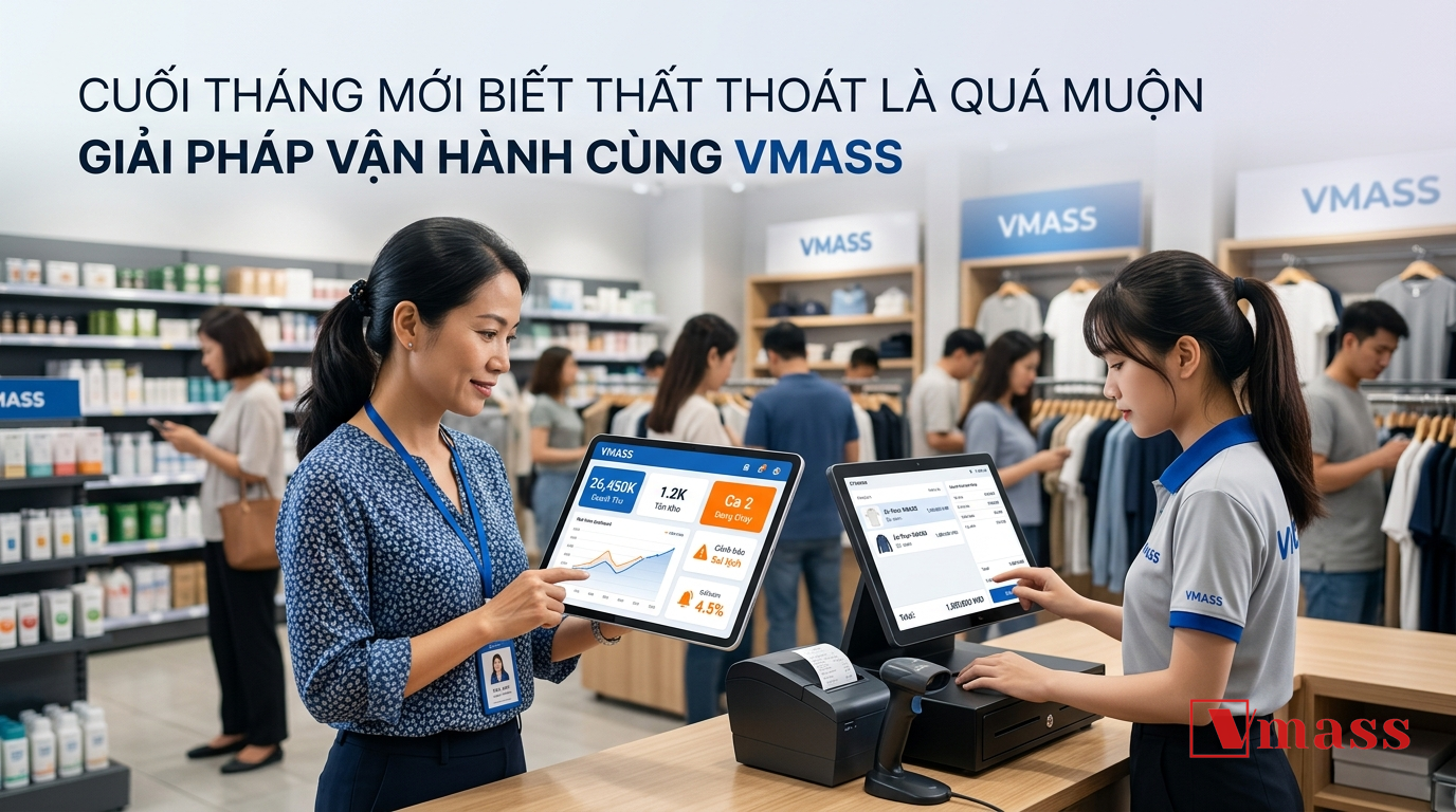 Minh họa 1 - Cuối Tháng Mới Biết Thất Thoát Là Quá Muộn: Cách Phát Hiện Sai Lệch Ngay Trong Ngày Trên VMASS