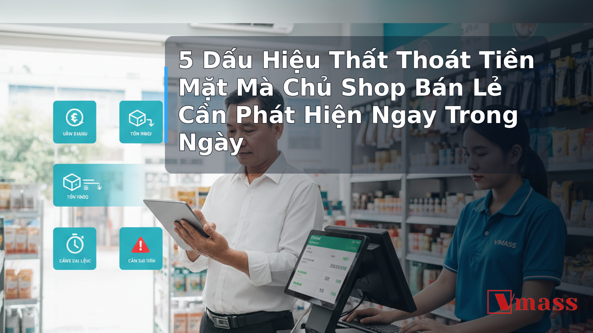 5 Dấu Hiệu Thất Thoát Tiền Mặt Mà Chủ Shop Bán Lẻ Cần Phát Hiện Ngay Trong Ngày - hình minh họa cho bài viết VMASS