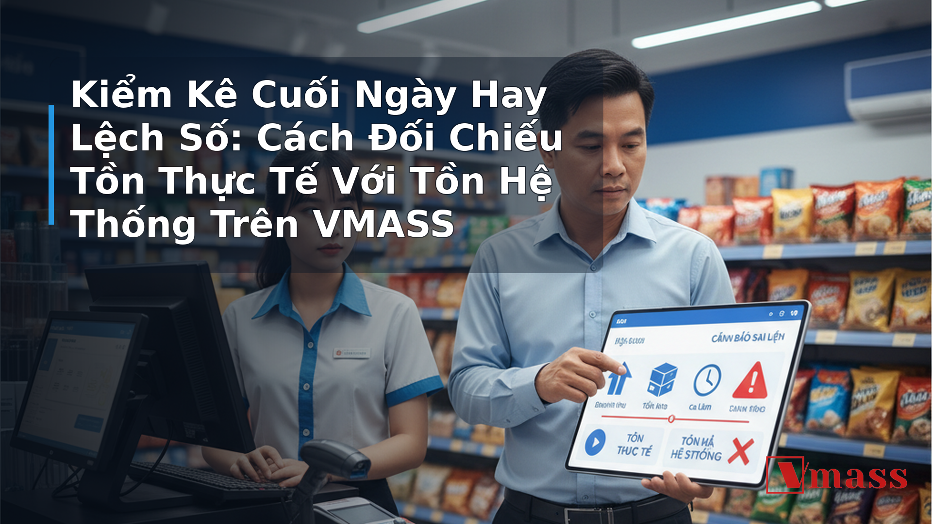 Kiểm Kê Cuối Ngày Hay Lệch Số: Cách Đối Chiếu Tồn Thực Tế Với Tồn Hệ Thống Trên VMASS 2 Kiểm Kê Cuối Ngày Hay Lệch Số: Cách Đối Chiếu Tồn Thực Tế Với Tồn Hệ Thống Trên VMASS - minh họa nội dung 1. Vì Sao Tồn Kho Thực Tế Và Tồn Hệ Thống Thường Không Khớp?