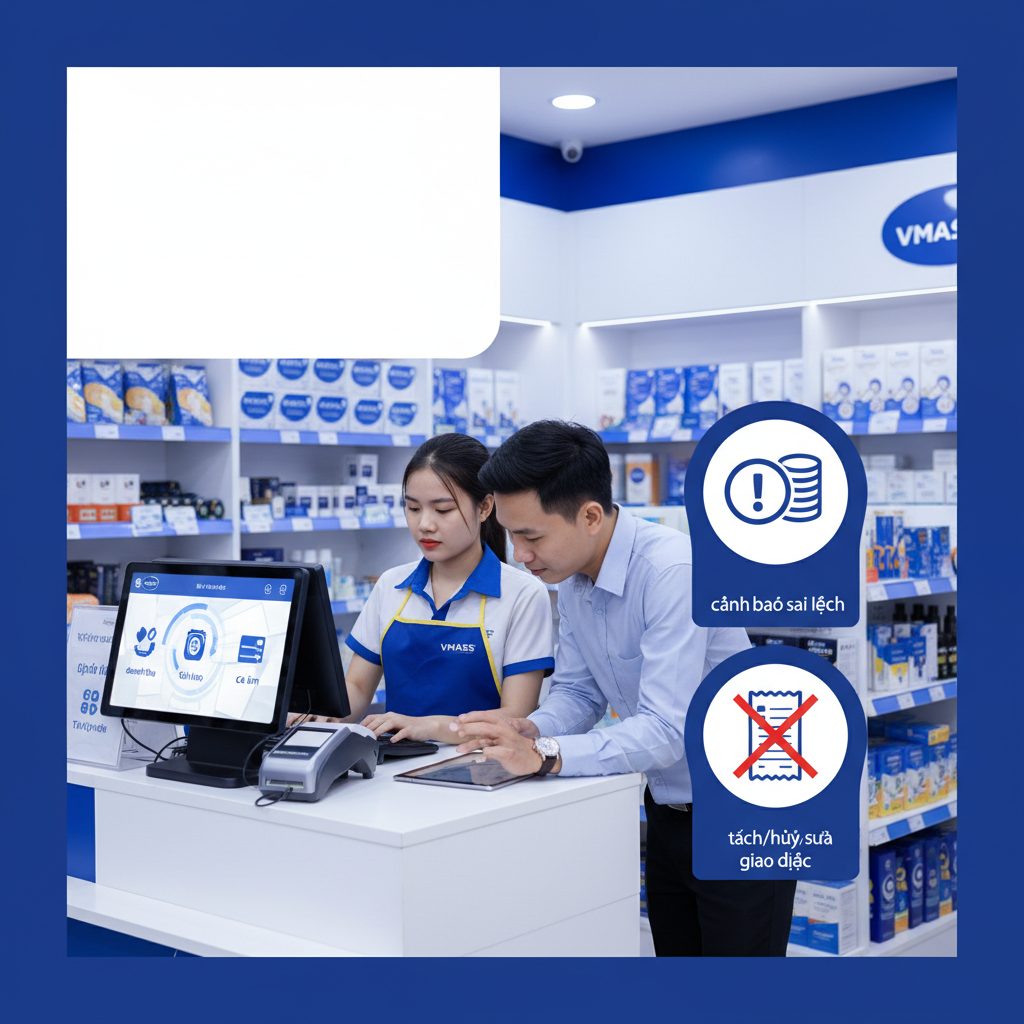Cuối Ca Đủ Bill Nhưng Vẫn Thiếu Tiền: Cách Kiểm Tra Giao Dịch Tách/Hủy/Sửa Trên VMASS 2 Cuối Ca Đủ Bill Nhưng Vẫn Thiếu Tiền: Cách Kiểm Tra Giao Dịch Tách/Hủy/Sửa Trên VMASS - minh họa nội dung giữa bài viết
