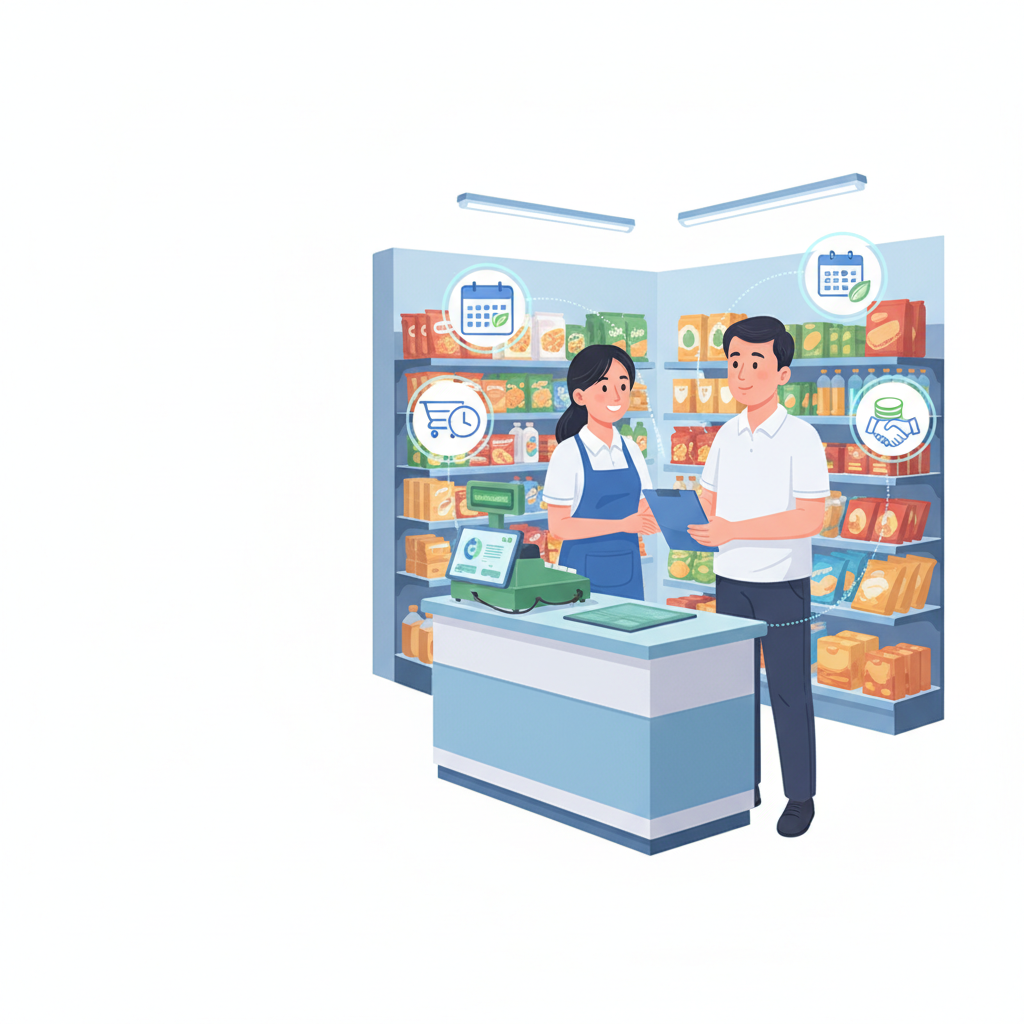 Giao Quầy Cho Nhân Viên Mà Vẫn Yên Tâm: Những KPI Quản Lý Bán Hàng Chủ Tạp Hóa Cần Theo Dõi Mỗi Ngày 2 Giao Quầy Cho Nhân Viên Mà Vẫn Yên Tâm: Những KPI Quản Lý Bán Hàng Chủ Tạp Hóa Cần Theo Dõi Mỗi Ngày - minh họa nội dung giữa bài viết