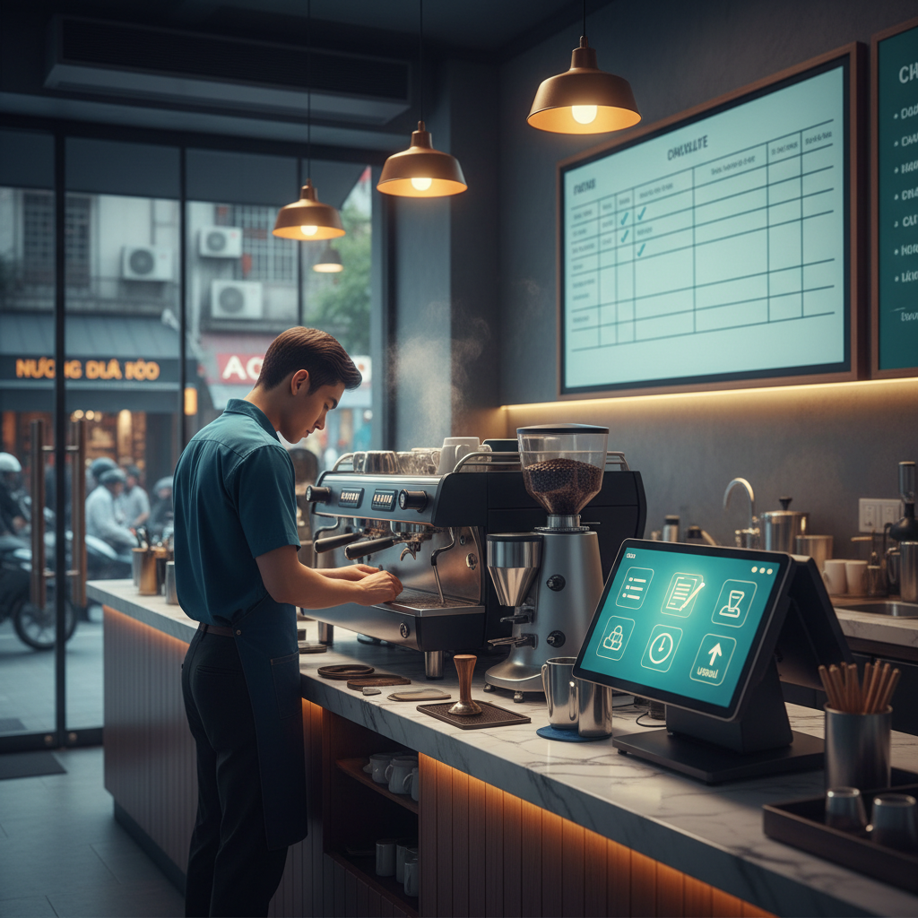 Nhân Viên Đổi Ca Liên Tục, Quán Cafe Dễ "Đứt Mạch": Cách Chuẩn Hóa Checklist Mở Ca và Giao Ca Hiệu Quả 1 Nhân Viên Đổi Ca Liên Tục, Quán Cafe Dễ