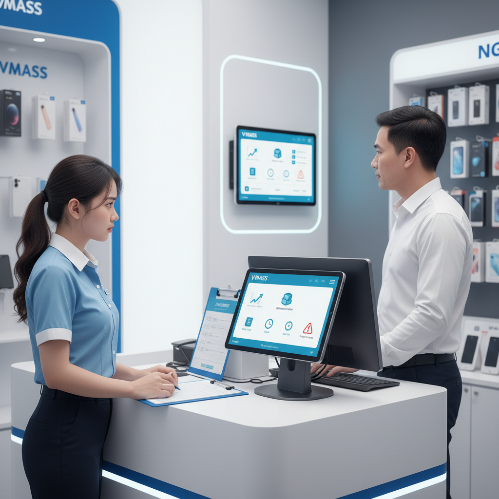 Nhân Viên Mới Bán Chậm Vì Quên Thao Tác? Cách Dùng Checklist Đào Tạo Tại Quầy Trên VMASS Để Chuẩn Hóa Quy 1 Nhân Viên Mới Bán Chậm Vì Quên Thao Tác? Cách Dùng Checklist Đào Tạo Tại Quầy Trên VMASS Để Chuẩn Hóa Quy Trình Quản Lý Bán Hàng - hình minh họa cho bài viết VMASS