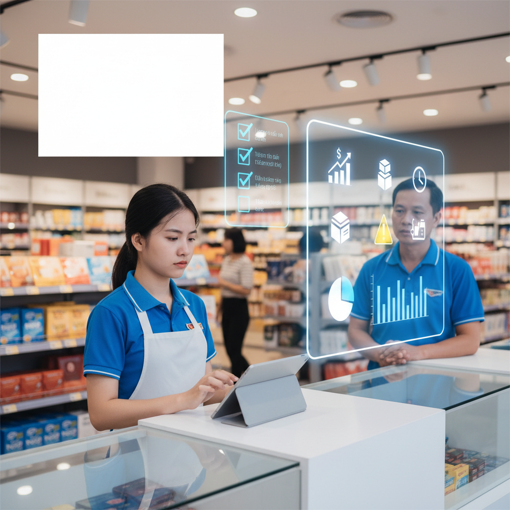 Nhân Viên Mới Bán Chậm Vì Quên Thao Tác? Cách Dùng Checklist Đào Tạo Tại Quầy Trên VMASS Để Chuẩn Hóa Quy 2 Nhân Viên Mới Bán Chậm Vì Quên Thao Tác? Cách Dùng Checklist Đào Tạo Tại Quầy Trên VMASS Để Chuẩn Hóa Quy Trình Quản Lý Bán Hàng - minh họa nội dung giữa bài viết