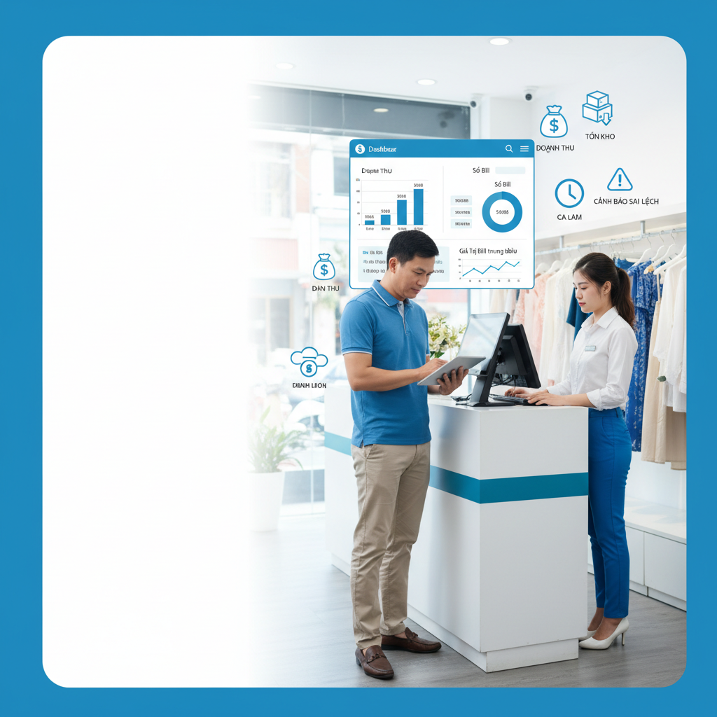 Quản Lý Bán Hàng Theo Nhân Viên: Cách So Sánh Doanh Thu, Số Bill và Giá Trị Bill Cho Shop Thời Trang - hình minh họa cho bài viết VMASS