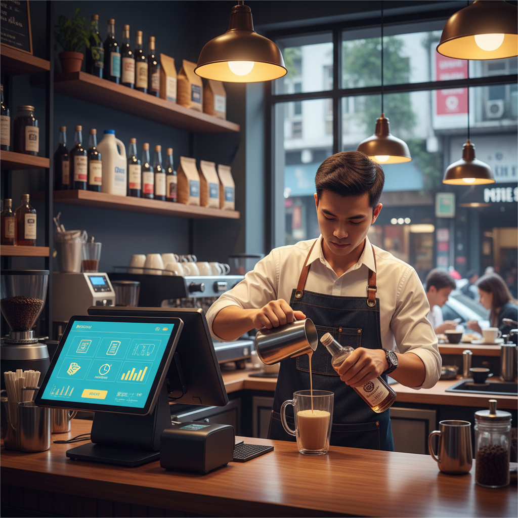 Sữa Mở Dở & Nguyên Liệu Pha Sẵn: Cách Theo Dõi Tồn Quy Đổi Cho Quán Cafe Trên VMASS - minh họa nội dung giữa bài viết