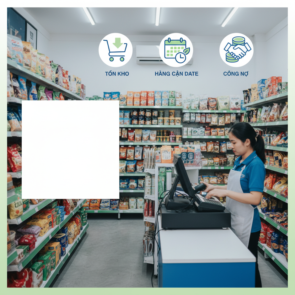 Tạp Hóa Ít Nhân Sự, Nhiều Ca: Cách Chốt Quầy Nhanh Và Phát Hiện Sai Lệch Tiền Mặt Ngay Trong Ngày - hình minh họa cho bài viết VMASS